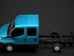 iveco daily crew cab l2 chassis 2019 3Dモデル