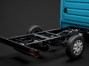 iveco daily crew cab l2 chassis 2019 3Dモデル