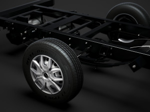 iveco daily crew cab l2 chassis 2019 3Dモデル