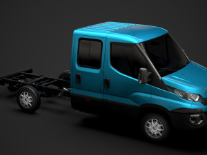 iveco daily crew cab l2 chassis 2019 3Dモデル