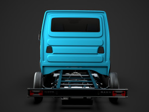 iveco daily crew cab l2 chassis 2019 3Dモデル