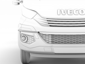 iveco daily crew cab l2 chassis 2019 3Dモデル