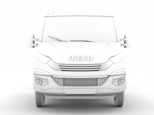 iveco daily crew cab l2 chassis 2019 3Dモデル