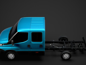 iveco daily crew cab l2 chassis 2019 3Dモデル