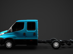 iveco daily crew cab l2 chassis 2019 3Dモデル