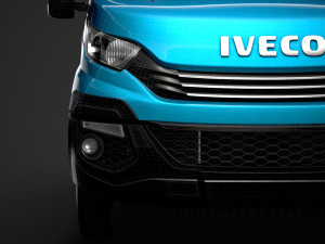 iveco daily crew cab l2 chassis 2019 3Dモデル