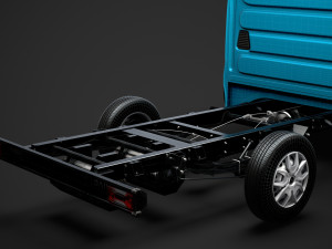 iveco daily crew cab l2 chassis 2019 3Dモデル