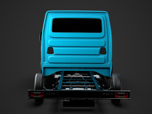 iveco daily crew cab l2 chassis 2019 3Dモデル