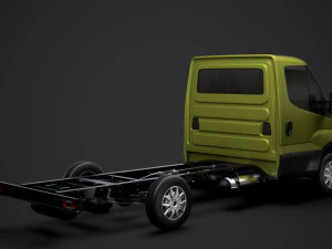 iveco daily single cab l2 chassis 2014 3D Model