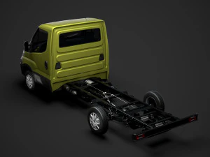 iveco daily single cab l2 chassis 2014 3D Model