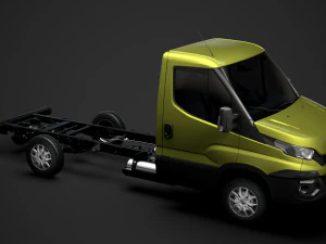 iveco daily single cab l2 chassis 2014 3D Model