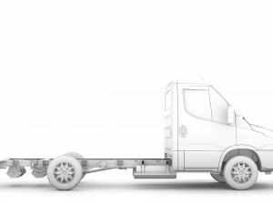 iveco daily single cab l2 chassis 2014 3D Model
