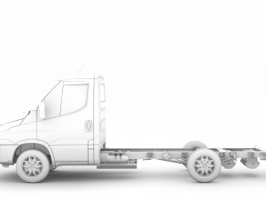 iveco daily single cab l2 chassis 2014 3D-Modell