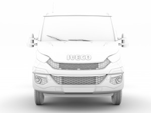 iveco daily single cab l2 chassis 2014 3D-Modell