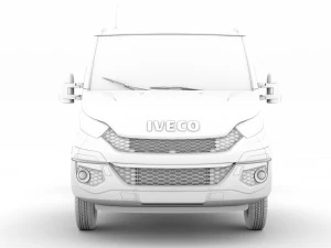 iveco daily single cab l2 chassis 2014 3D Model