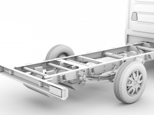 iveco daily single cab l2 chassis 2014 3D-Modell