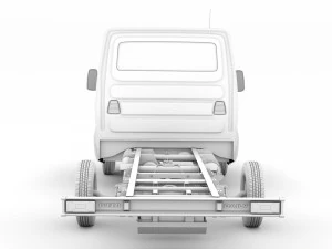 iveco daily single cab l2 chassis 2014 3D Model