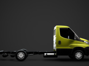 iveco daily single cab l2 chassis 2014 3D-Modell