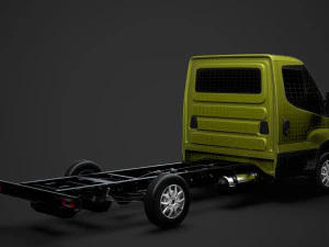 iveco daily single cab l2 chassis 2014 3D Model