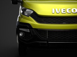 iveco daily single cab l2 chassis 2014 3D-Modell