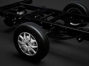 iveco daily single cab l2 chassis 2014 3D Model