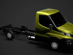 iveco daily single cab l2 chassis 2014 3D Model