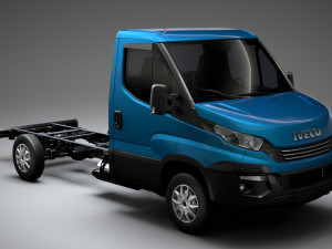 iveco daily single cab l2 chassis 2019 3D Модель