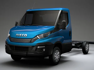 iveco daily single cab l2 chassis 2019 3D Model