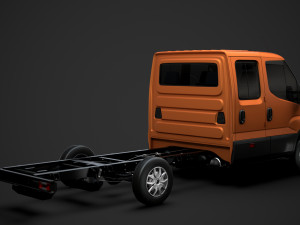 iveco daily crew cab l3 chassis 2019 3D मॉडल
