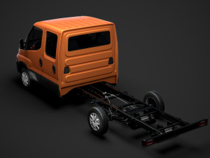 iveco daily crew cab l3 chassis 2019 3D मॉडल