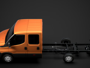iveco daily crew cab l3 chassis 2019 3D मॉडल