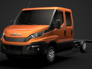 iveco daily crew cab l3 chassis 2019 3D मॉडल