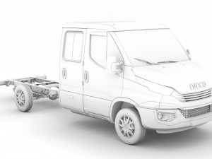 iveco daily crew cab l3 chassis 2019 3D मॉडल