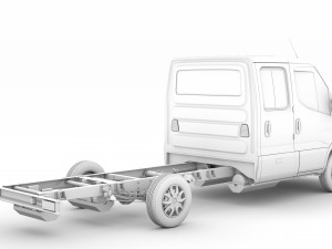 iveco daily crew cab l3 chassis 2019 3D मॉडल