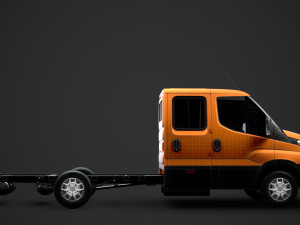 iveco daily crew cab l3 chassis 2019 3D मॉडल