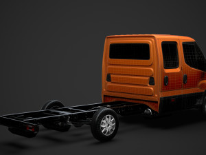 iveco daily crew cab l3 chassis 2019 3D मॉडल