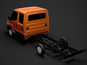 iveco daily crew cab l3 chassis 2019 3D मॉडल