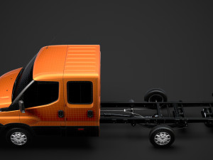 iveco daily crew cab l3 chassis 2019 3D मॉडल
