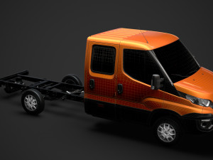 iveco daily crew cab l3 chassis 2019 3D मॉडल