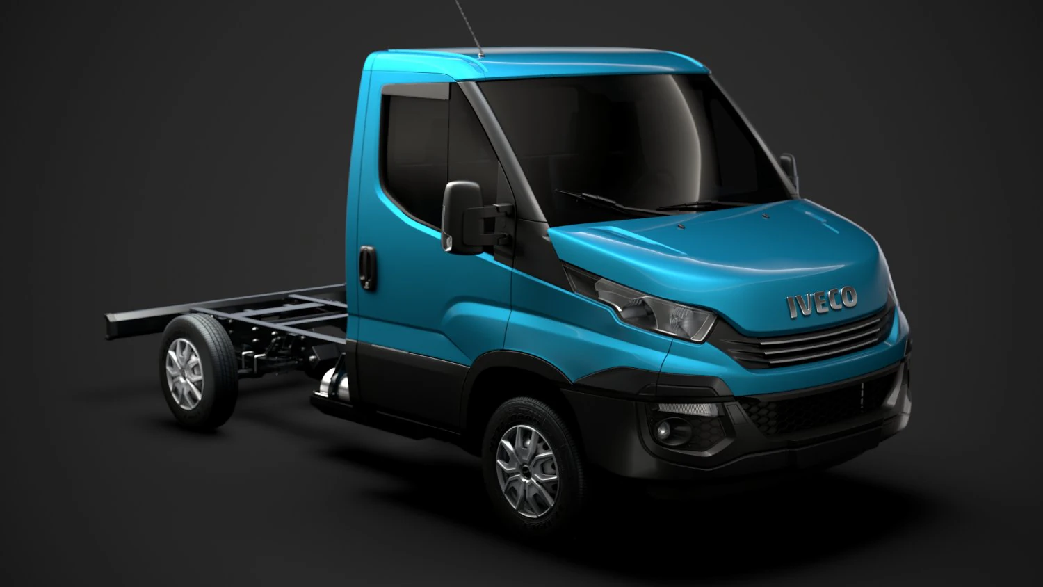 iveco daily single cab l1 chassis 2019 3D Model .c4d .max .obj .3ds .fbx .stl .blend 