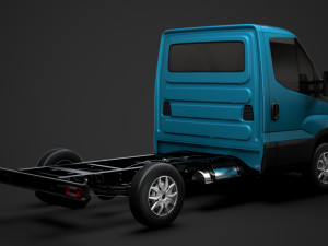 iveco daily single cab l1 chassis 2019 3D Model