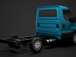 iveco daily single cab l1 chassis 2019 3D Model