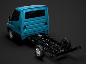 iveco daily single cab l1 chassis 2019 3D Model