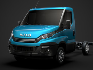 iveco daily single cab l1 chassis 2019 3D Model