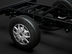 iveco daily single cab l1 chassis 2019 3D Model