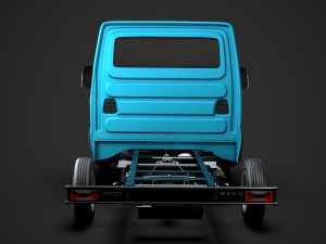 iveco daily single cab l1 chassis 2019 3D Model