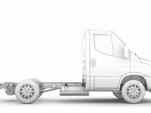 iveco daily single cab l1 chassis 2019 3D Model