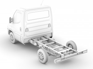 iveco daily single cab l1 chassis 2019 3D Model