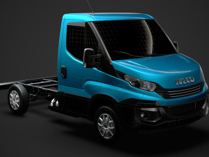 iveco daily single cab l1 chassis 2019 3D Model
