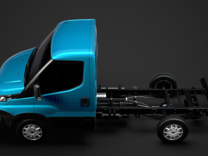 iveco daily single cab l1 chassis 2019 3D Model